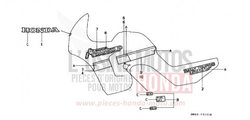 STREIFEN/MARKE (XL600VK/VL) XL600VK de 1989